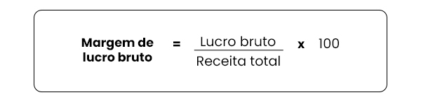 Cálculo de margem de lucro bruto